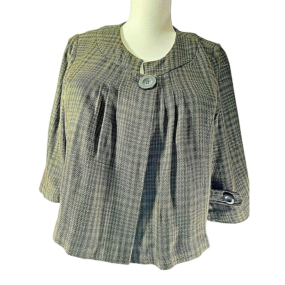 ALC At Last Classics Cropped Jacket Bell Sleeves Acrylic Size Large NEW